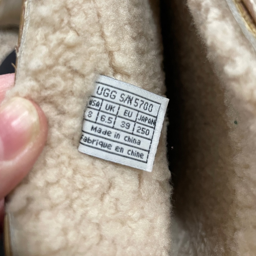 Ugg S/N 5700 Wallingford Gold Logo Rain Boots Tall Gem